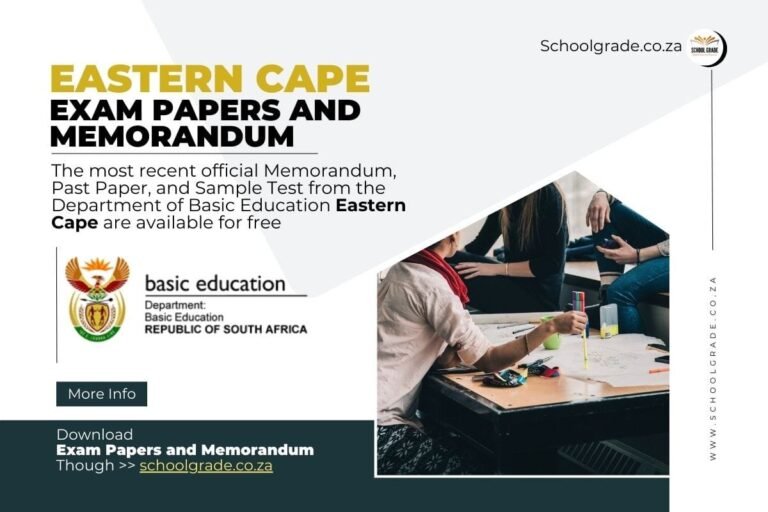 Eastern Cape Past Exam Papers and Memorandum PDF Download