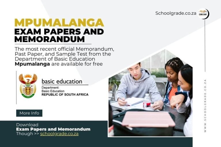 Mpumalanga Exam Papers and Memorandum PDF Download