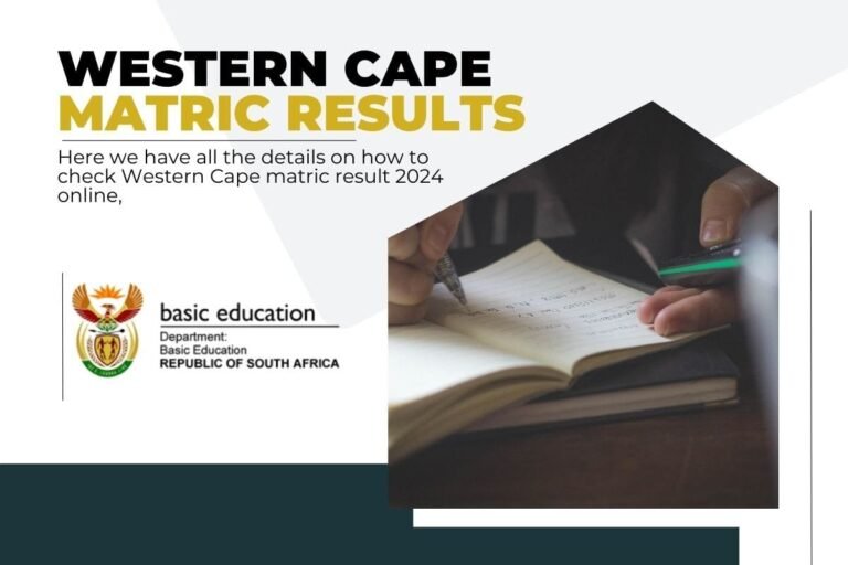 Western Cape Matric Results Check here 2024